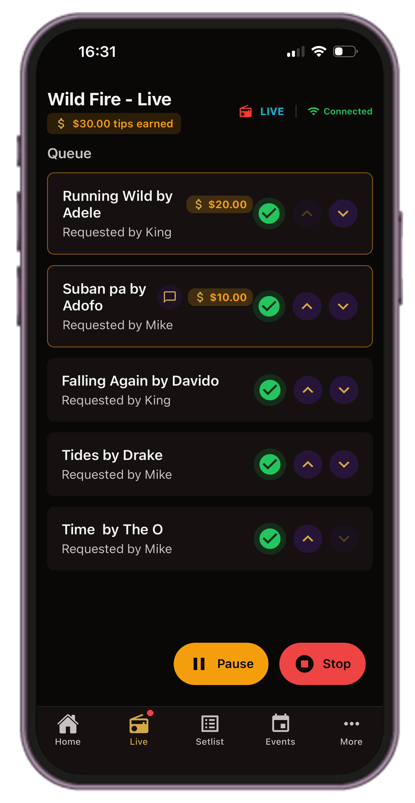Sunsum Live app screenshot